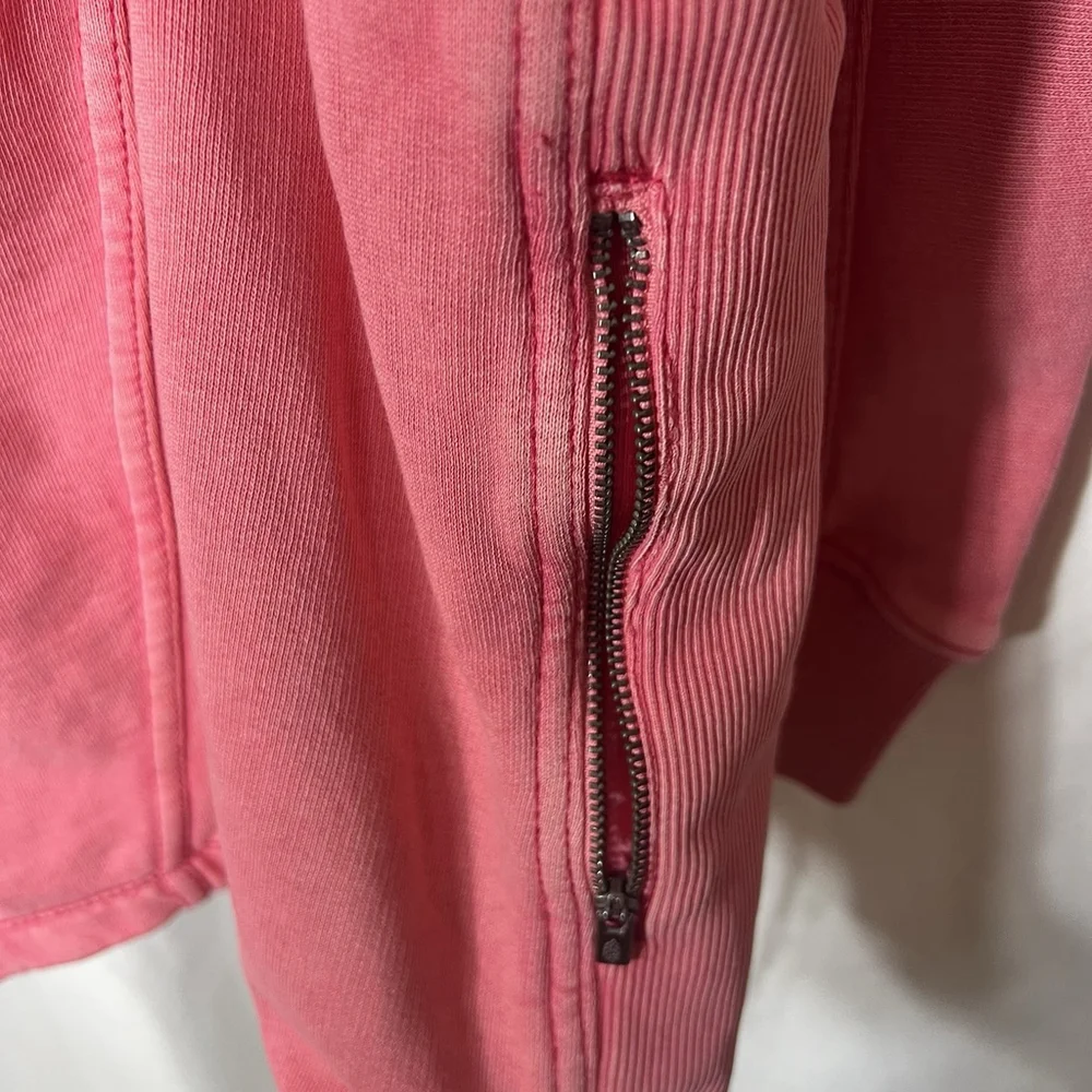 Free People FP Movement Intercept Romper Long Sleeve XL Hibiscus Pink Oversized